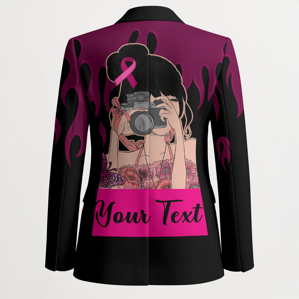 Personalised Girl Power Blazer Day Of The Girl Breast Cancer Support