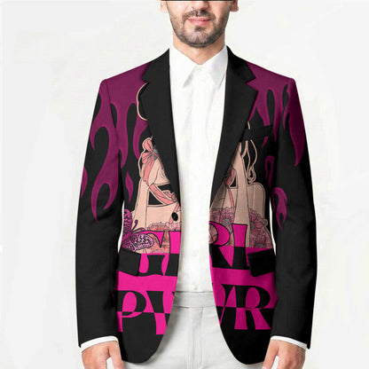 Personalised Girl Power Blazer Day Of The Girl Breast Cancer Support