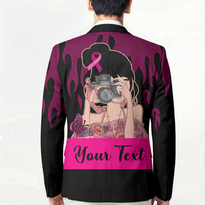Personalised Girl Power Blazer Day Of The Girl Breast Cancer Support