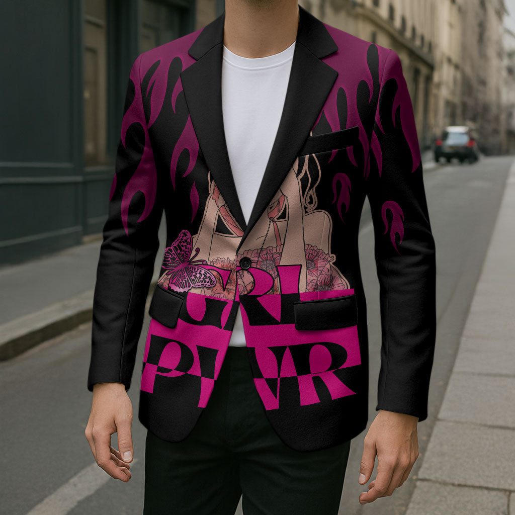 Personalised Girl Power Blazer Day Of The Girl Breast Cancer Support