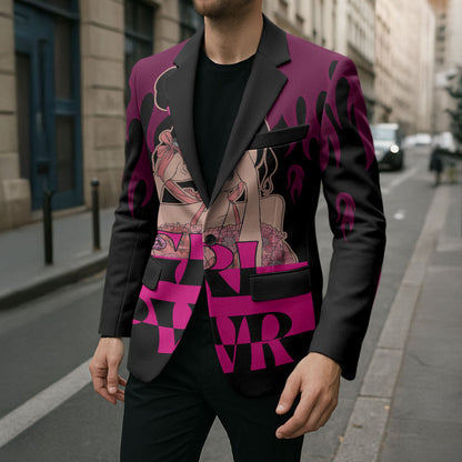 Personalised Girl Power Blazer Day Of The Girl Breast Cancer Support