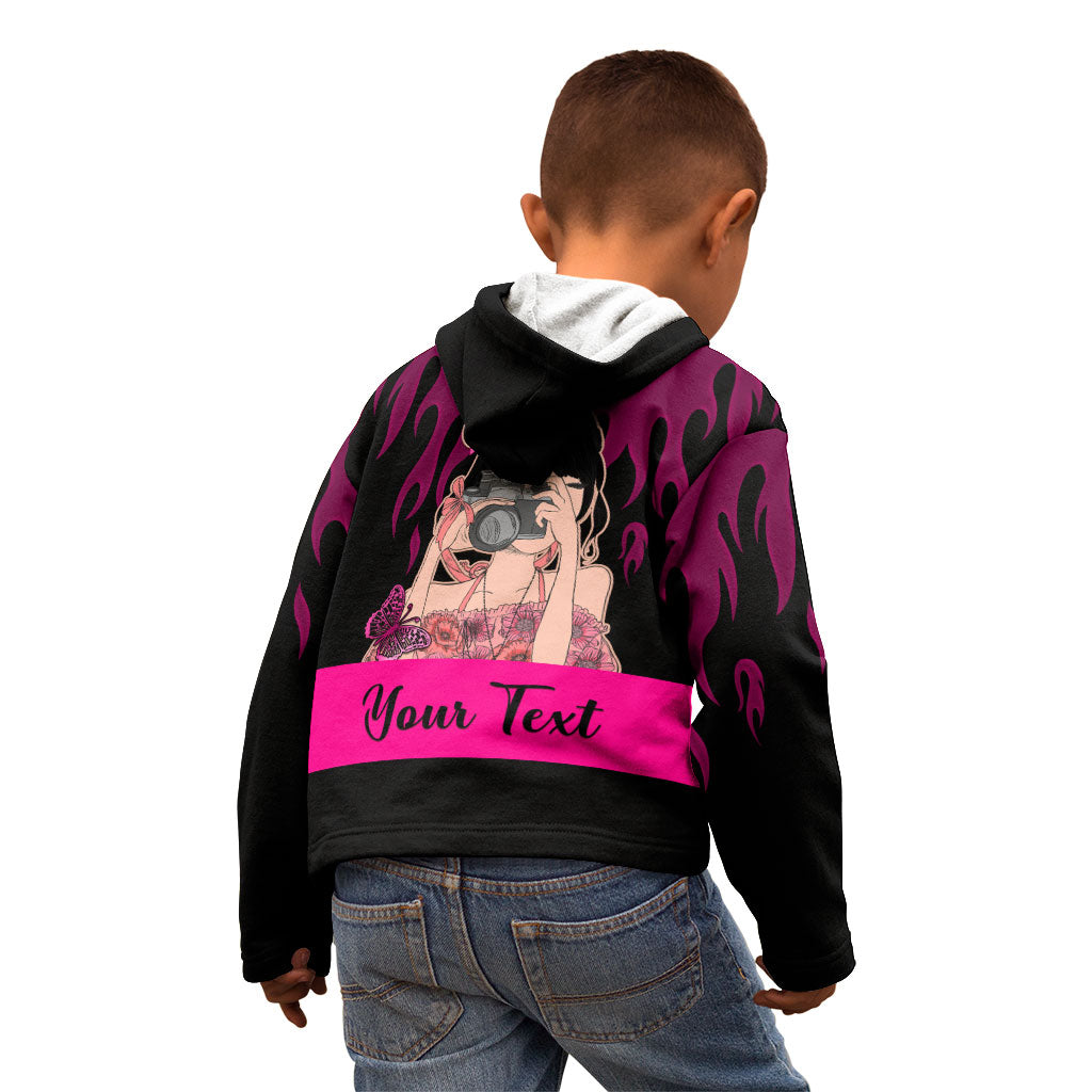 Personalised Girl Power Kid Hoodie Day Of The Girl Breast Cancer Support
