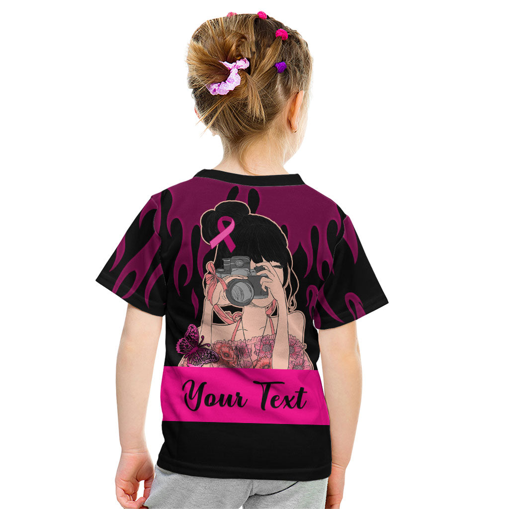 Personalised Girl Power Kid T Shirt Day Of The Girl Breast Cancer Support
