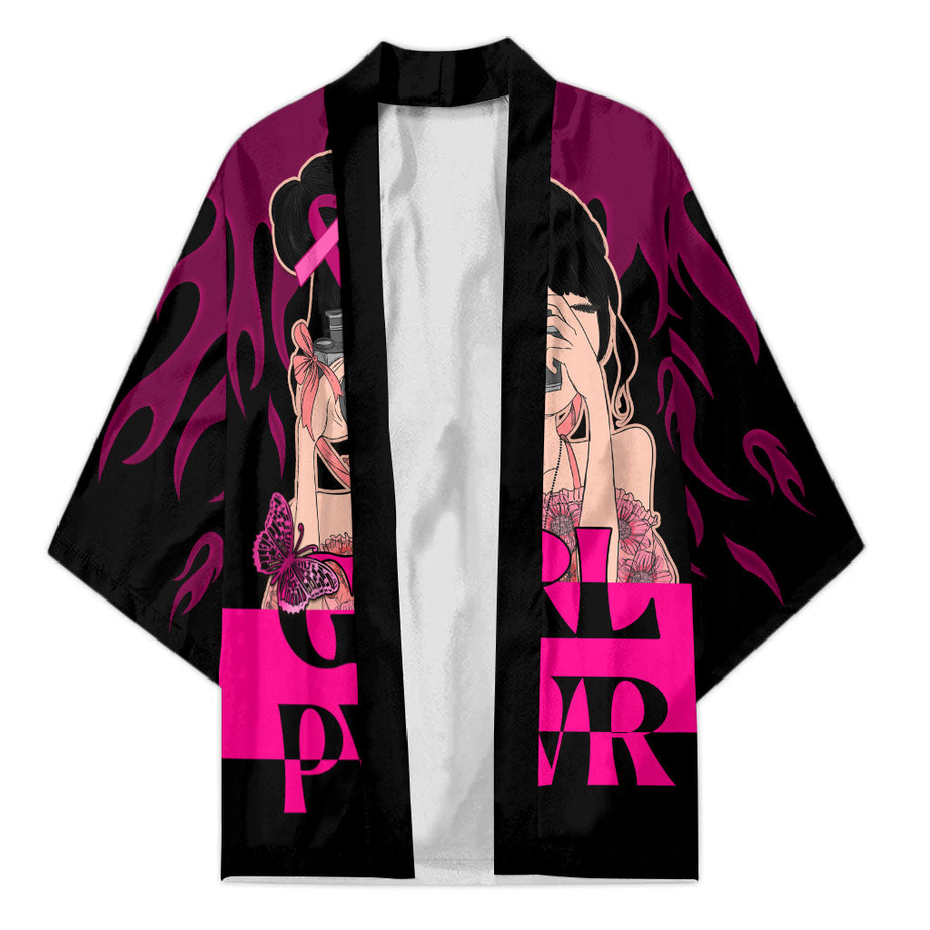 Personalised Girl Power Kimono Day Of The Girl Breast Cancer Support