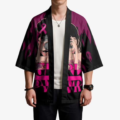 Personalised Girl Power Kimono Day Of The Girl Breast Cancer Support