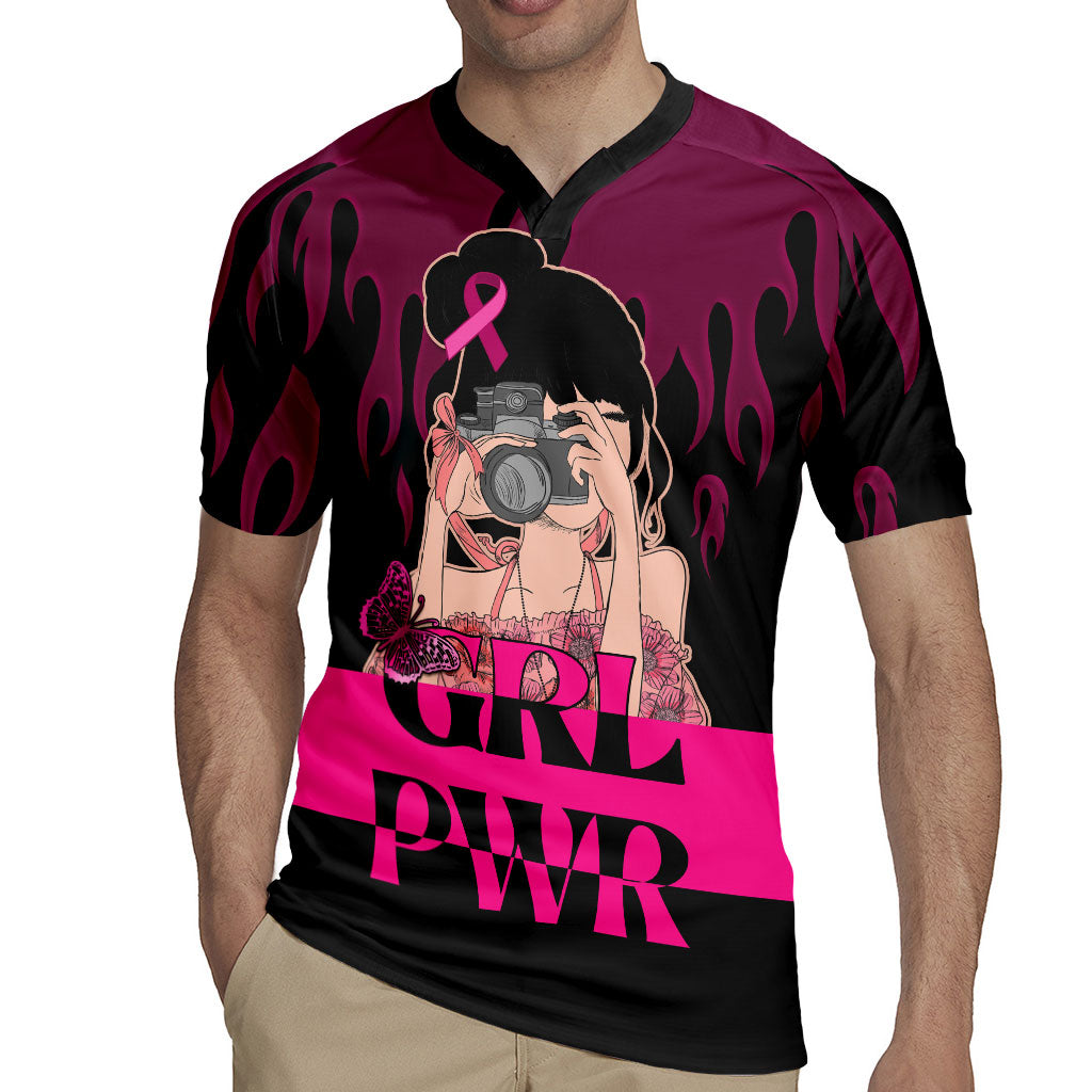 Personalised Girl Power Rugby Jersey Day Of The Girl Breast Cancer Support