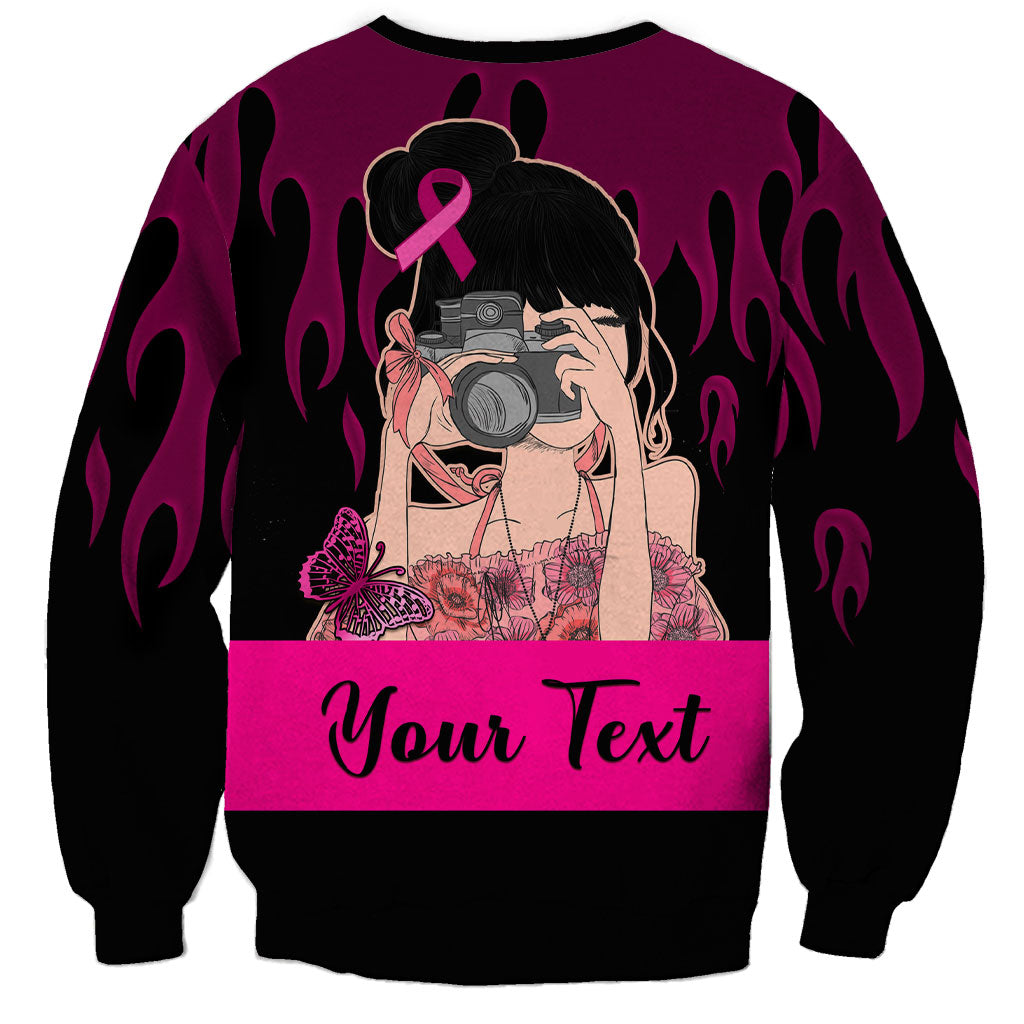Personalised Girl Power Sweatshirt Day Of The Girl Breast Cancer Support