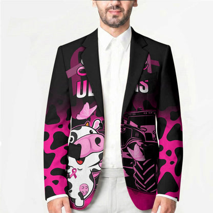 Personalised Save The Udders Blazer Farmer Day Breast Cancer Support