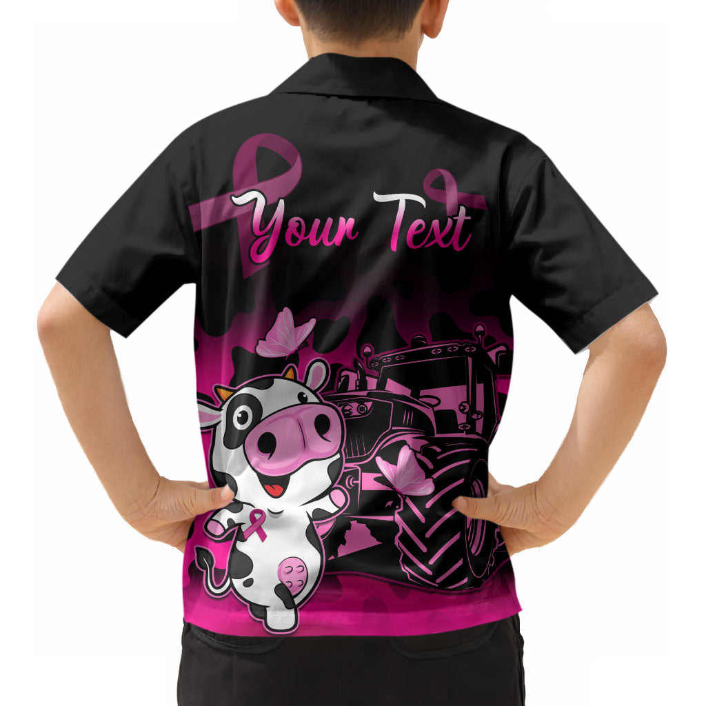 Personalised Save The Udders Kid Hawaiian Shirt Farmer Day Breast Cancer Support