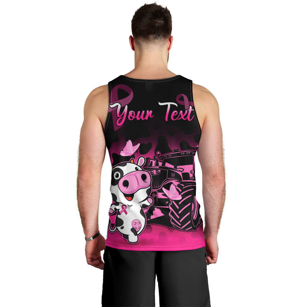 Personalised Save The Udders Men Tank Top Farmer Day Breast Cancer Support