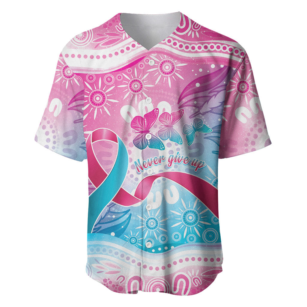 Australia Hereditary Cancer Support Baseball Jersey Never Give Up