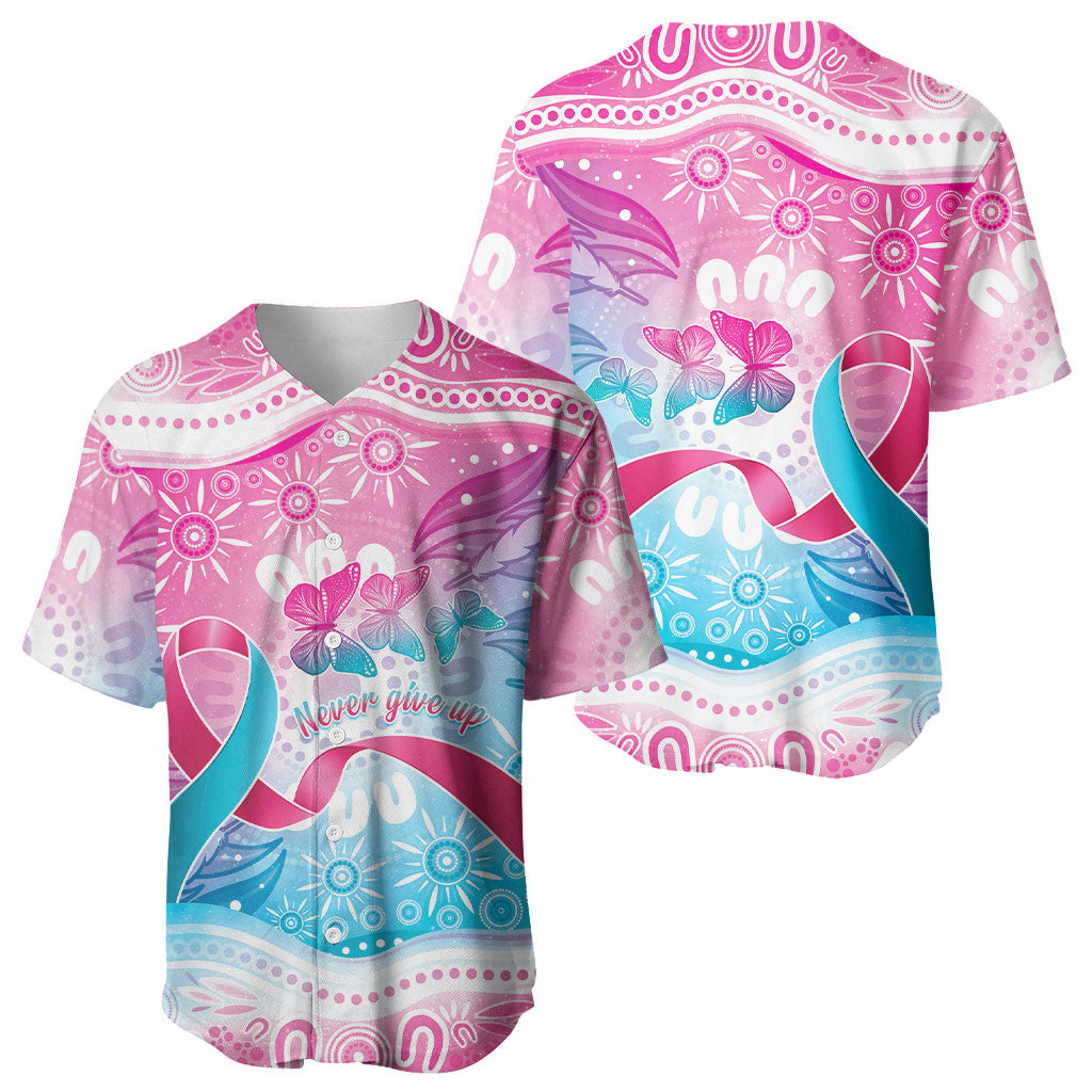 Australia Hereditary Cancer Support Baseball Jersey Never Give Up