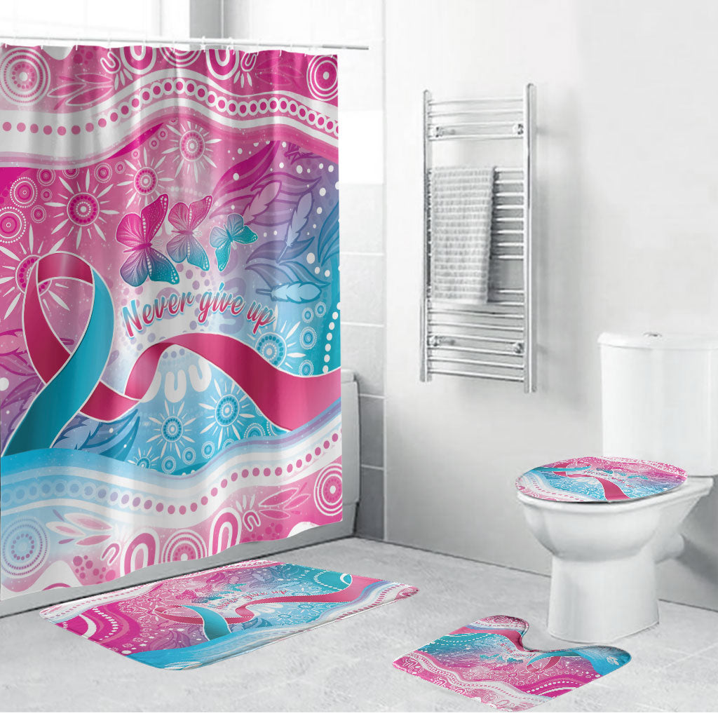 Australia Hereditary Cancer Support Bathroom Set Never Give Up