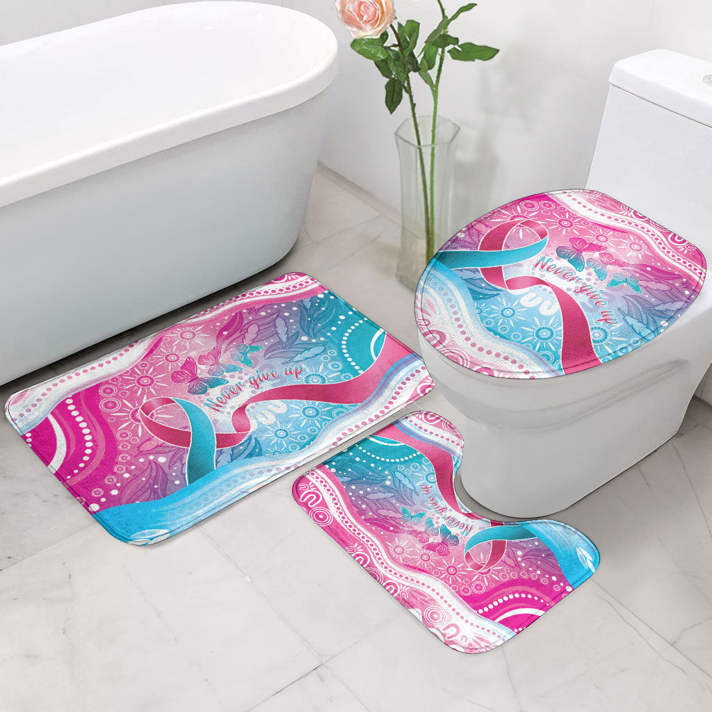Australia Hereditary Cancer Support Bathroom Set Never Give Up
