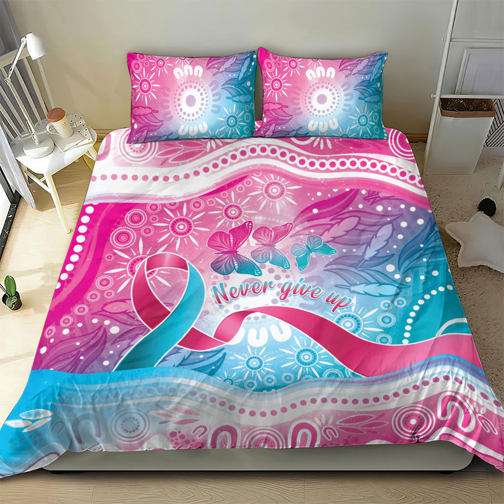 Australia Hereditary Cancer Support Bedding Set Never Give Up