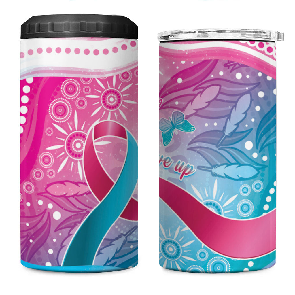 Australia Hereditary Cancer Support 4 in 1 Can Cooler Tumbler Never Give Up