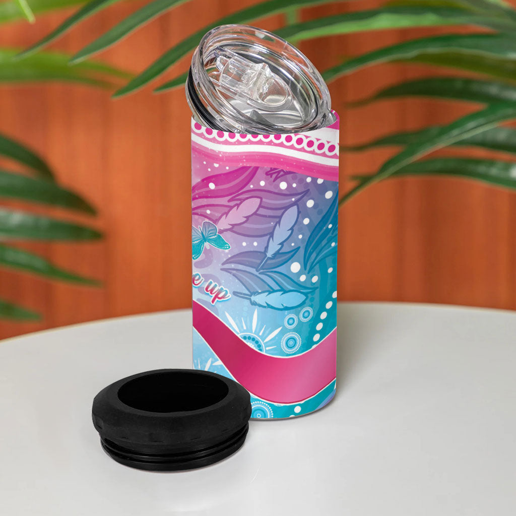 Australia Hereditary Cancer Support 4 in 1 Can Cooler Tumbler Never Give Up