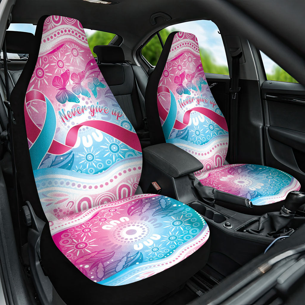 Australia Hereditary Cancer Support Car Seat Cover Never Give Up