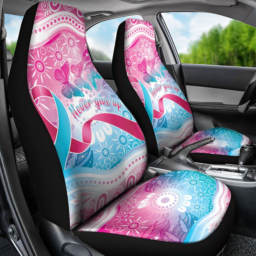 Australia Hereditary Cancer Support Car Seat Cover Never Give Up