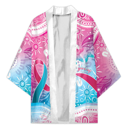 Australia Hereditary Cancer Support Kimono Never Give Up