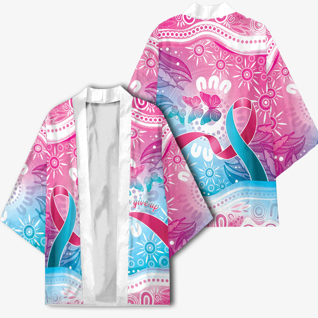Australia Hereditary Cancer Support Kimono Never Give Up