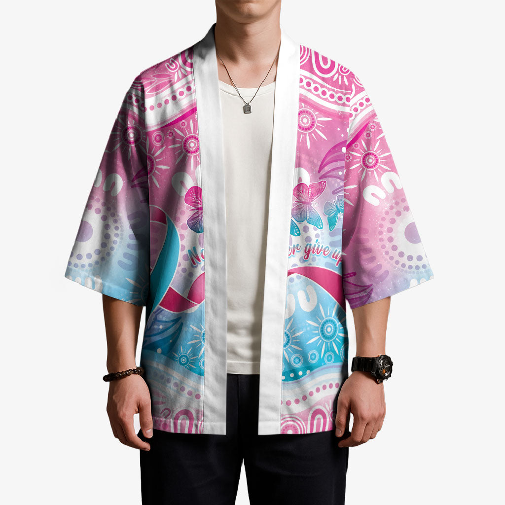 Australia Hereditary Cancer Support Kimono Never Give Up