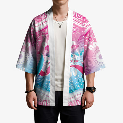 Australia Hereditary Cancer Support Kimono Never Give Up