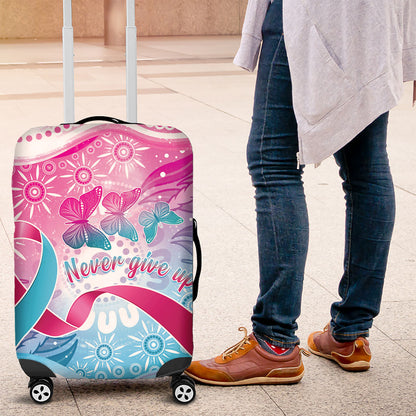 Australia Hereditary Cancer Support Luggage Cover Never Give Up