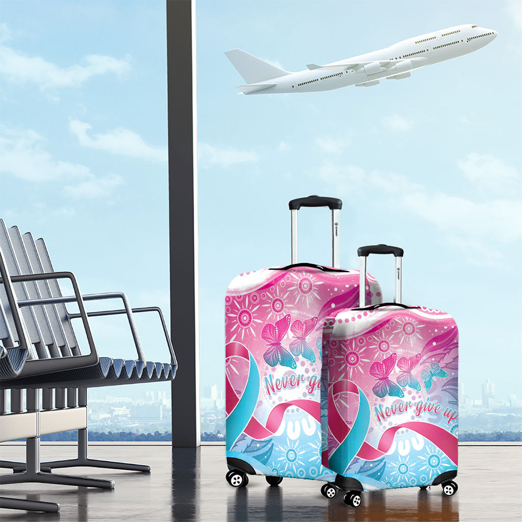 Australia Hereditary Cancer Support Luggage Cover Never Give Up