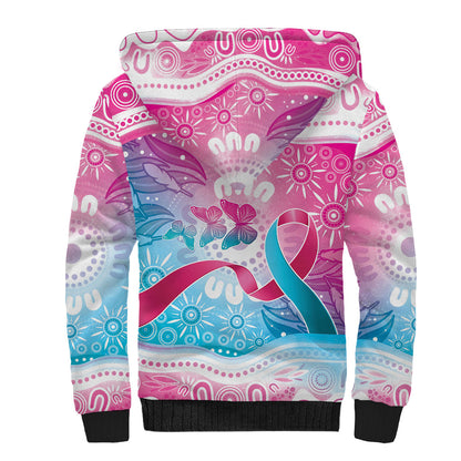 Australia Hereditary Cancer Support Sherpa Hoodie Never Give Up