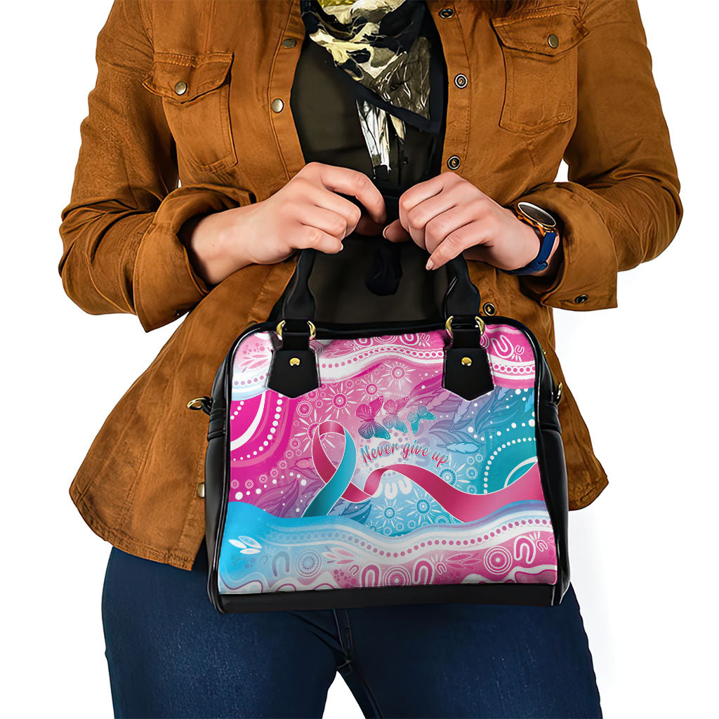 Australia Hereditary Cancer Support Shoulder Handbag Never Give Up