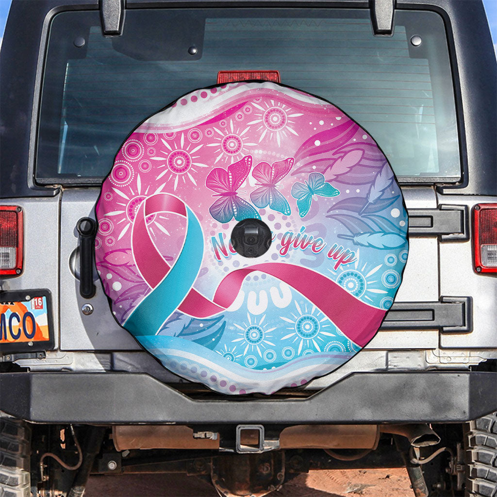 Australia Hereditary Cancer Support Spare Tire Cover Never Give Up