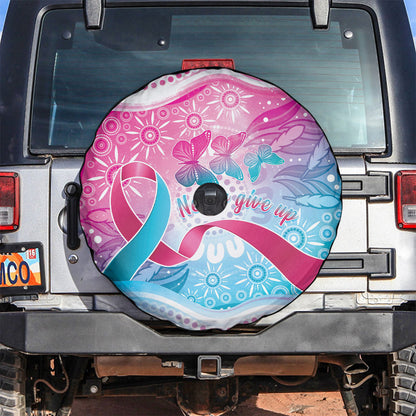 Australia Hereditary Cancer Support Spare Tire Cover Never Give Up