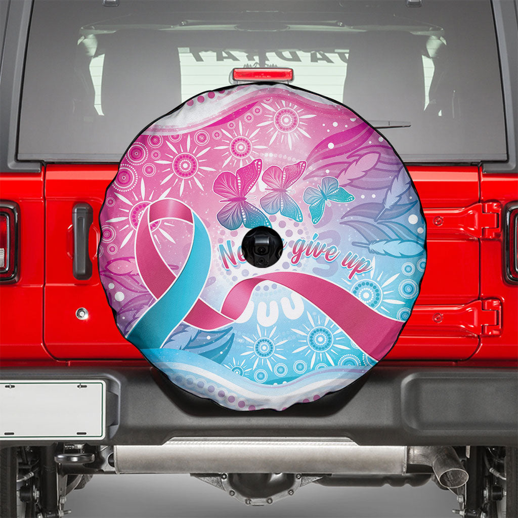 Australia Hereditary Cancer Support Spare Tire Cover Never Give Up