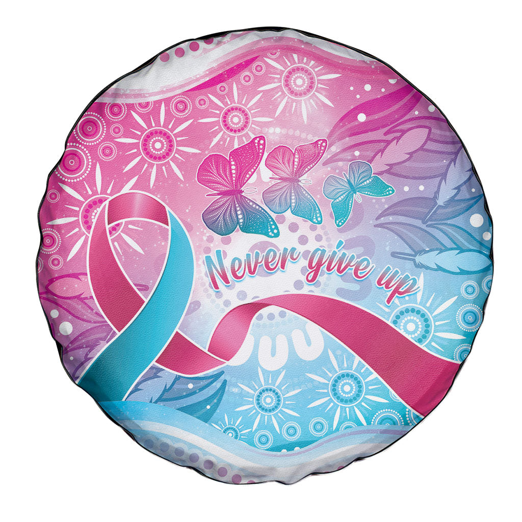 Australia Hereditary Cancer Support Spare Tire Cover Never Give Up
