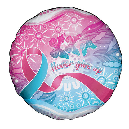 Australia Hereditary Cancer Support Spare Tire Cover Never Give Up