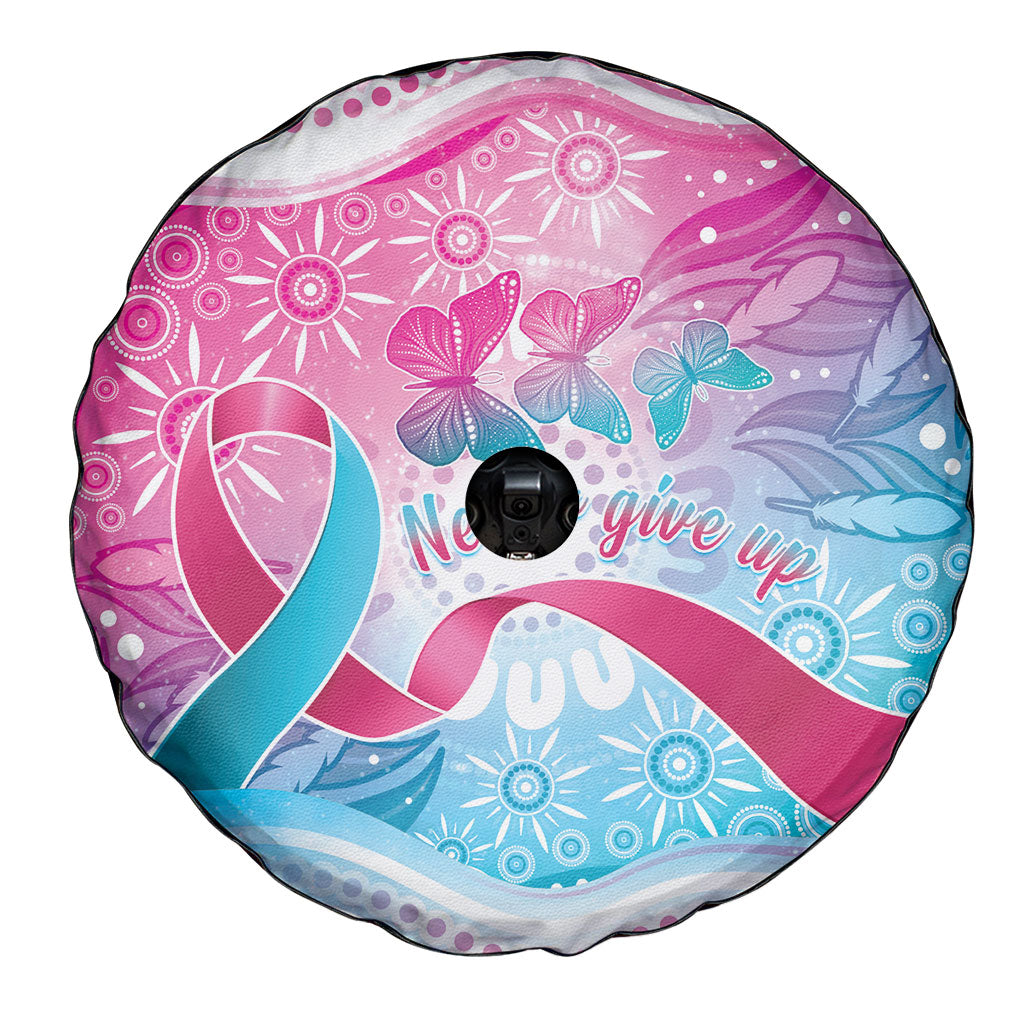 Australia Hereditary Cancer Support Spare Tire Cover Never Give Up