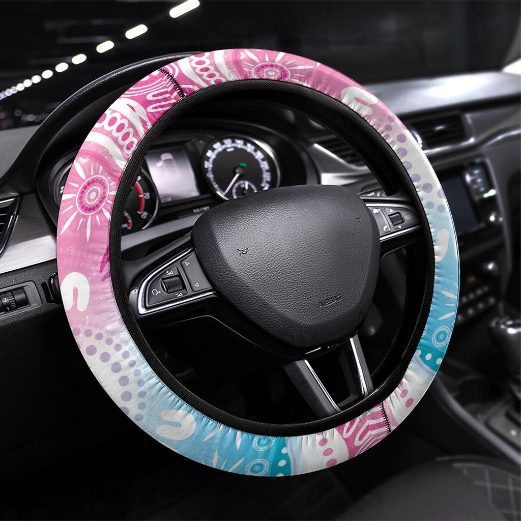 Australia Hereditary Cancer Support Steering Wheel Cover Never Give Up
