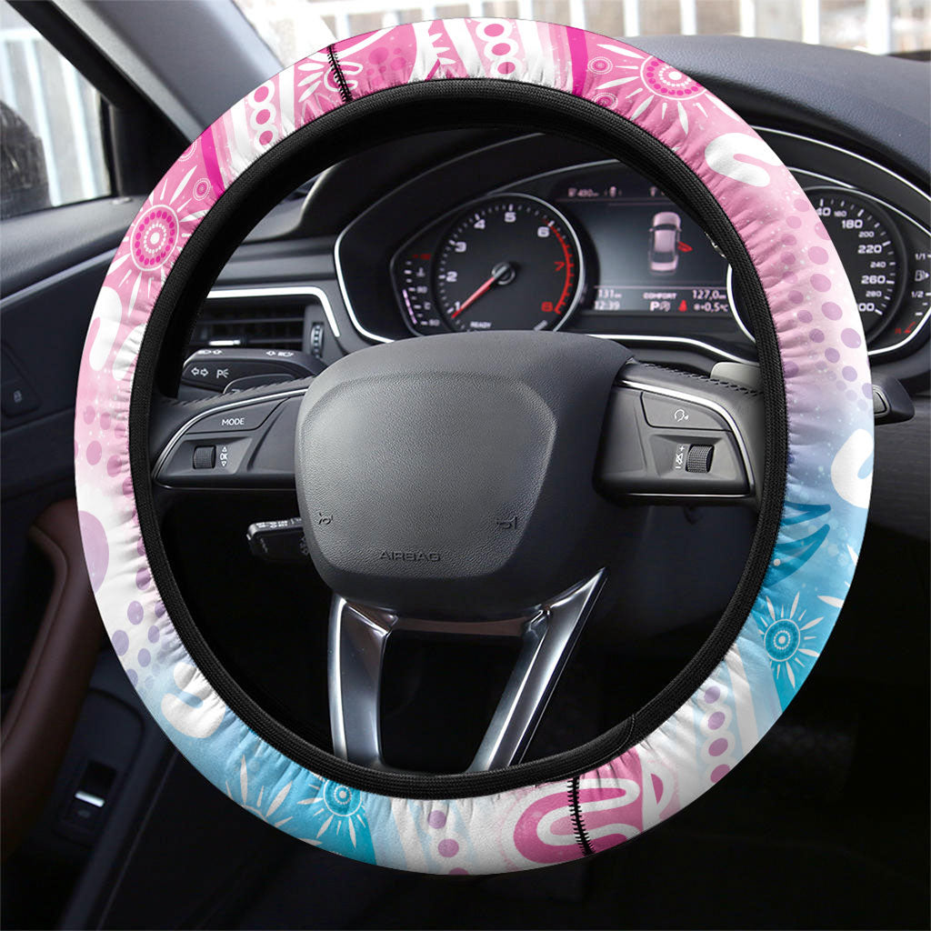 Australia Hereditary Cancer Support Steering Wheel Cover Never Give Up