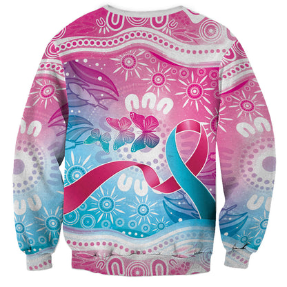 Australia Hereditary Cancer Support Sweatshirt Never Give Up