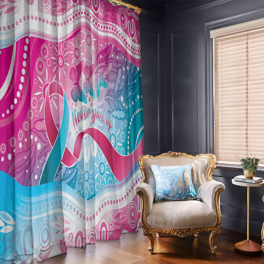 Australia Hereditary Cancer Support Window Curtain Never Give Up