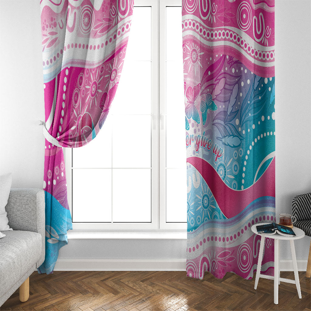 Australia Hereditary Cancer Support Window Curtain Never Give Up
