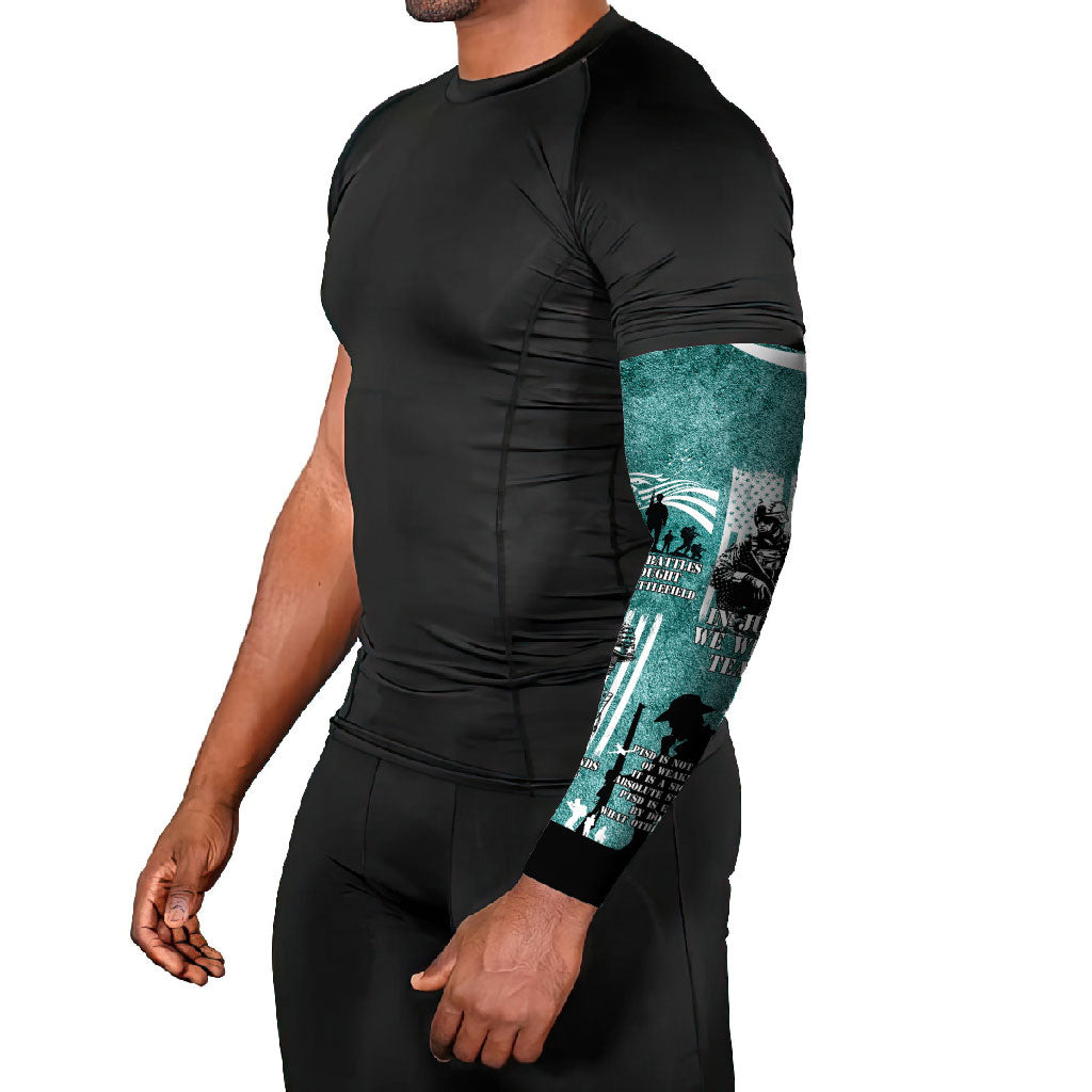 Veteran PTSD Arm Sleeves Not A Sign Of Weakness It Is Earned By Doing What Others Fear