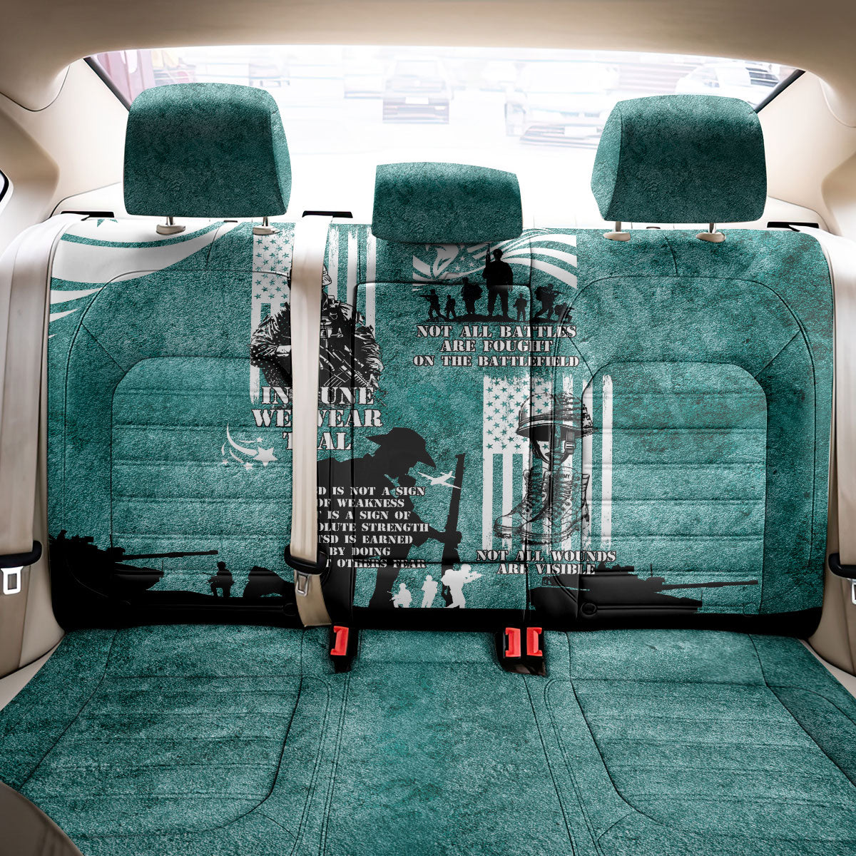 Veteran PTSD Back Car Seat Cover Not A Sign Of Weakness It Is Earned By Doing What Others Fear