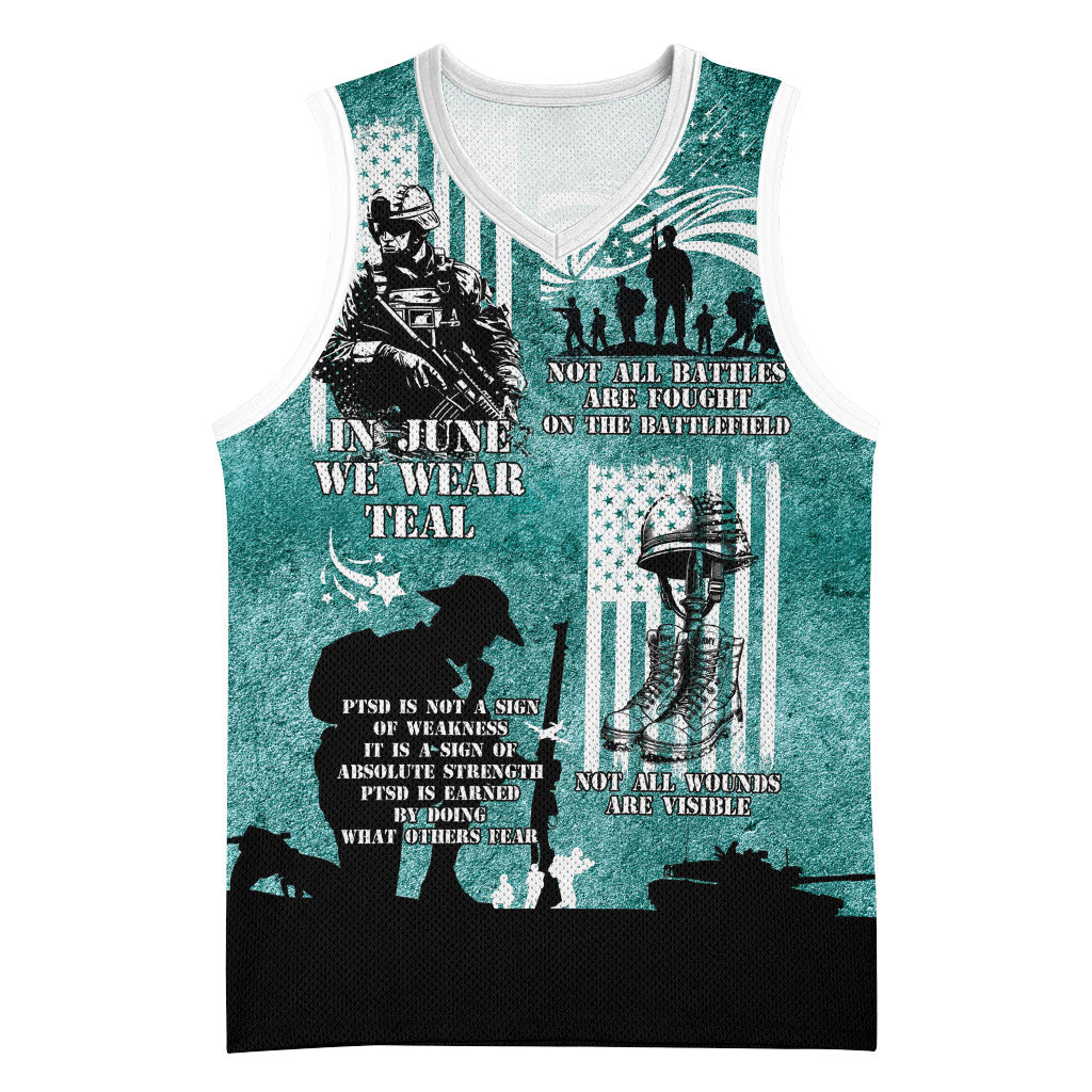 Veteran PTSD Basketball Jersey Not A Sign Of Weakness It Is Earned By Doing What Others Fear
