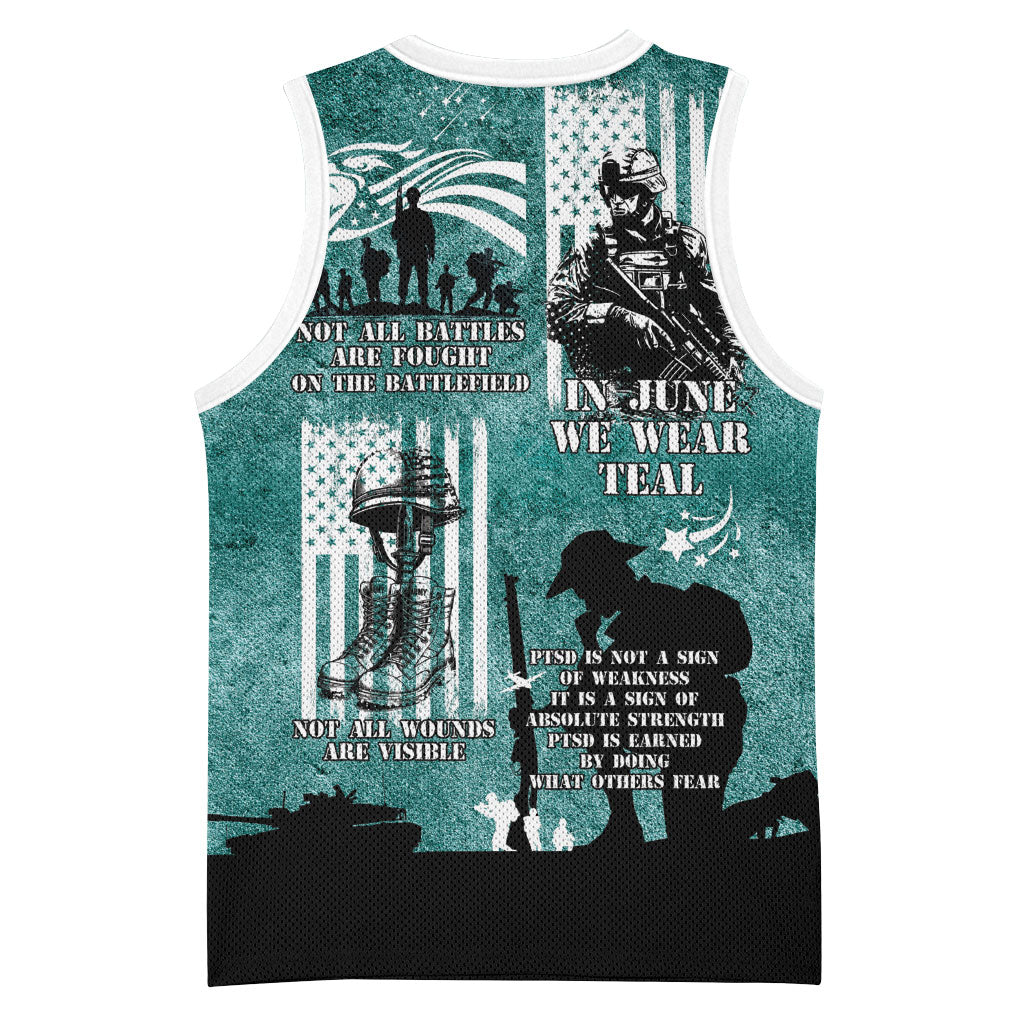 Veteran PTSD Basketball Jersey Not A Sign Of Weakness It Is Earned By Doing What Others Fear