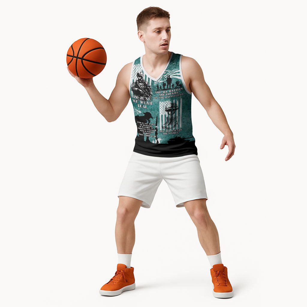 Veteran PTSD Basketball Jersey Not A Sign Of Weakness It Is Earned By Doing What Others Fear
