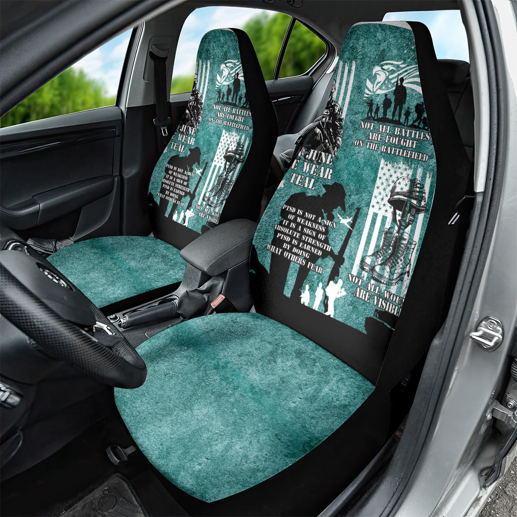 Veteran PTSD Car Seat Cover Not A Sign Of Weakness It Is Earned By Doing What Others Fear
