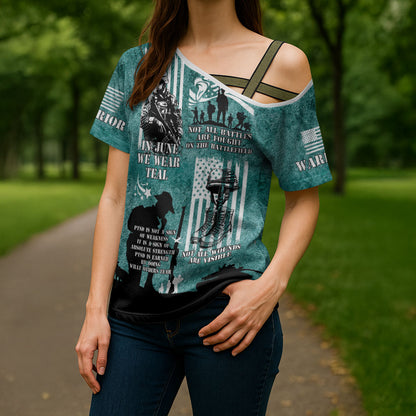 Veteran PTSD Cross Shoulder Shirt Not A Sign Of Weakness It Is Earned By Doing What Others Fear