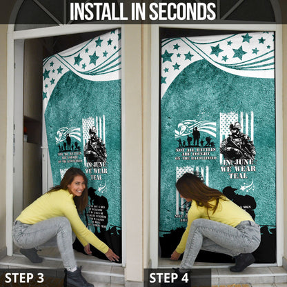 Veteran PTSD Door Cover Not A Sign Of Weakness It Is Earned By Doing What Others Fear